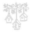 April 2026 Hanging Birdhouse Trio Cut File - JPG Format