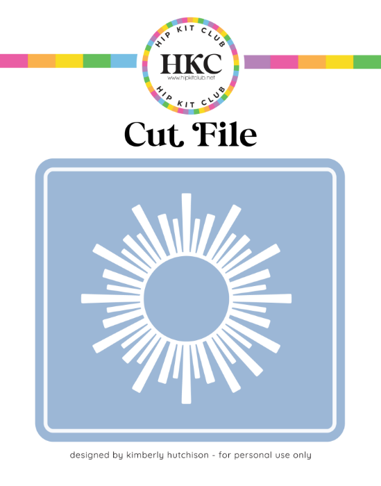 April 2026 Stylized Sun Burst Cut File - Cover Preview
