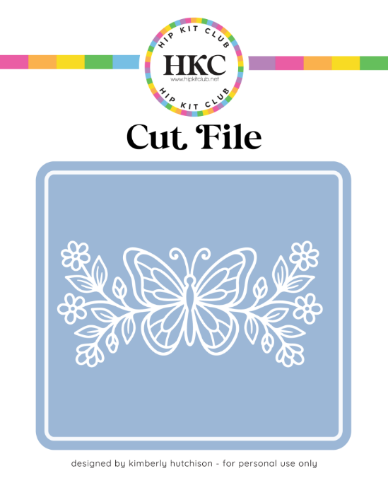May 2026 Butterfly with Flowers Cut File - Cover Preview