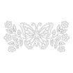 May 2026 Butterfly with Flowers Cut File - JPG Format