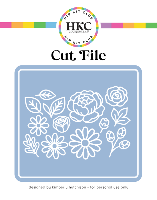 May 2026 Loose Flowers Cluster Cut File - Cover Preview