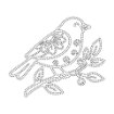 May 2026 Ornate Bird with Mandala Cut File - JPG Format