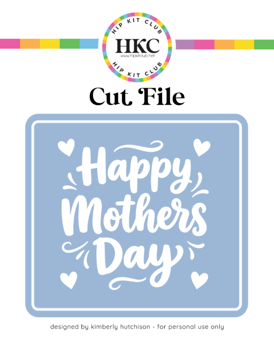 May 2026 Happy Mothers Day Hearts Cut File - Cover Preview